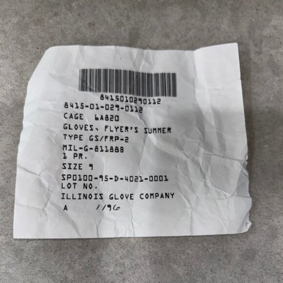 New US Army Navy Air Force Nomex Summer Flyers Gloves Size 9 - Picture 4 of 4